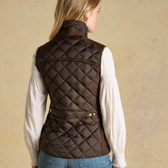 Young Ideas & Henmores -Braemar Luxe Gilet -Chocolate Brown -8
