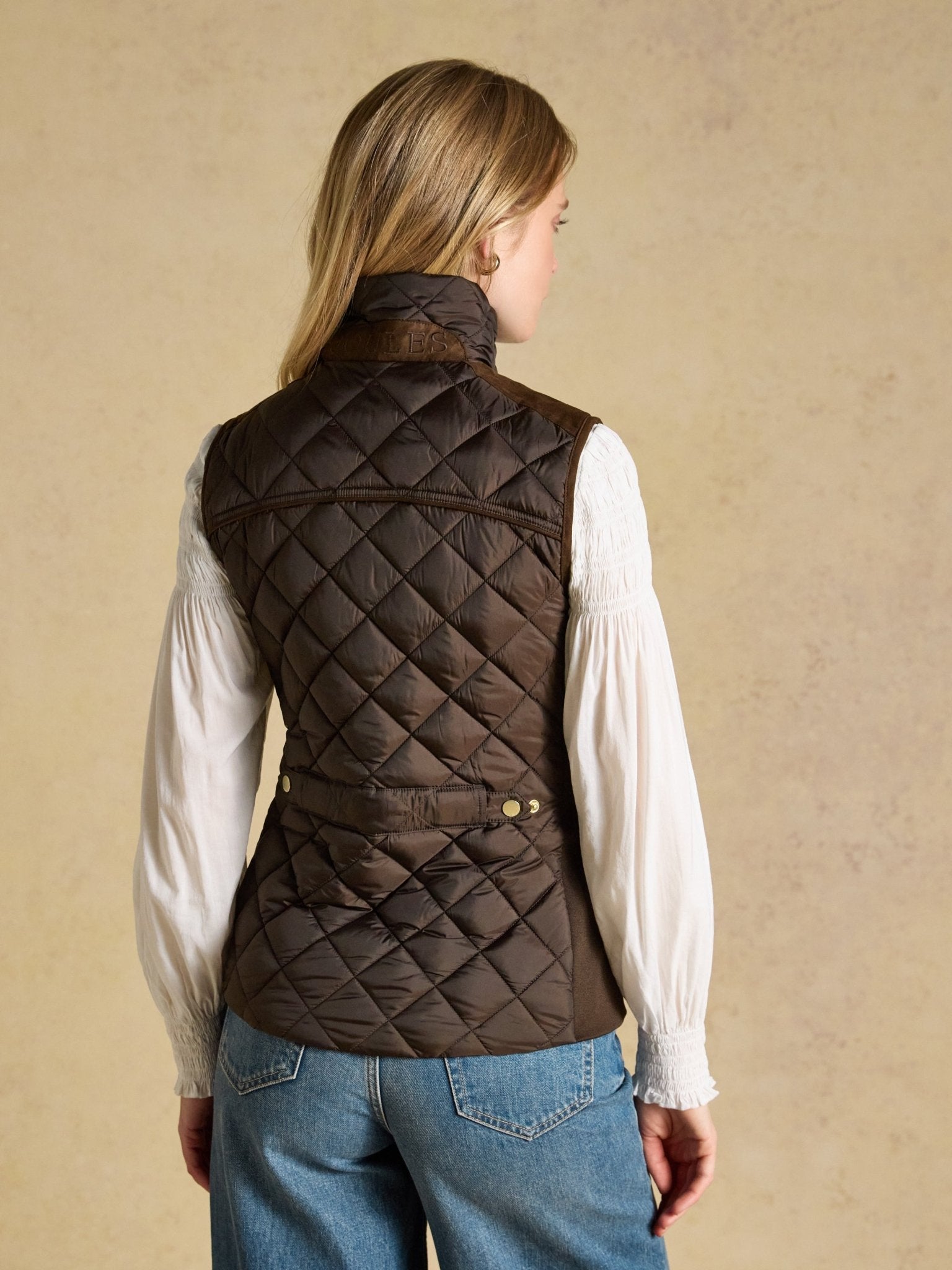 Young Ideas & Henmores -Braemar Luxe Gilet -Chocolate Brown -8