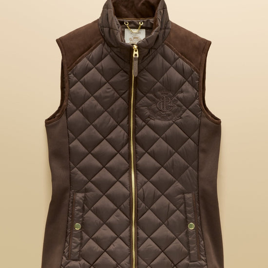 Young Ideas & Henmores -Braemar Luxe Gilet -Chocolate Brown -8