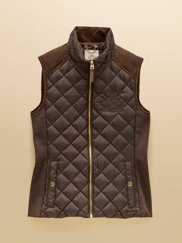 Young Ideas & Henmores -Braemar Luxe Gilet -Chocolate Brown -8