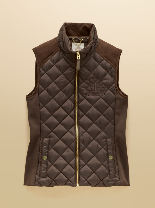 Young Ideas & Henmores -Braemar Luxe Gilet -Chocolate Brown -8