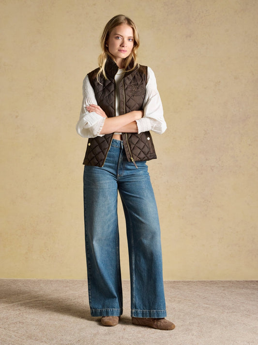 Young Ideas & Henmores -Braemar Luxe Gilet -Chocolate Brown -8