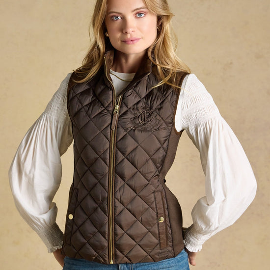 Young Ideas & Henmores -Braemar Luxe Gilet -Chocolate Brown -8