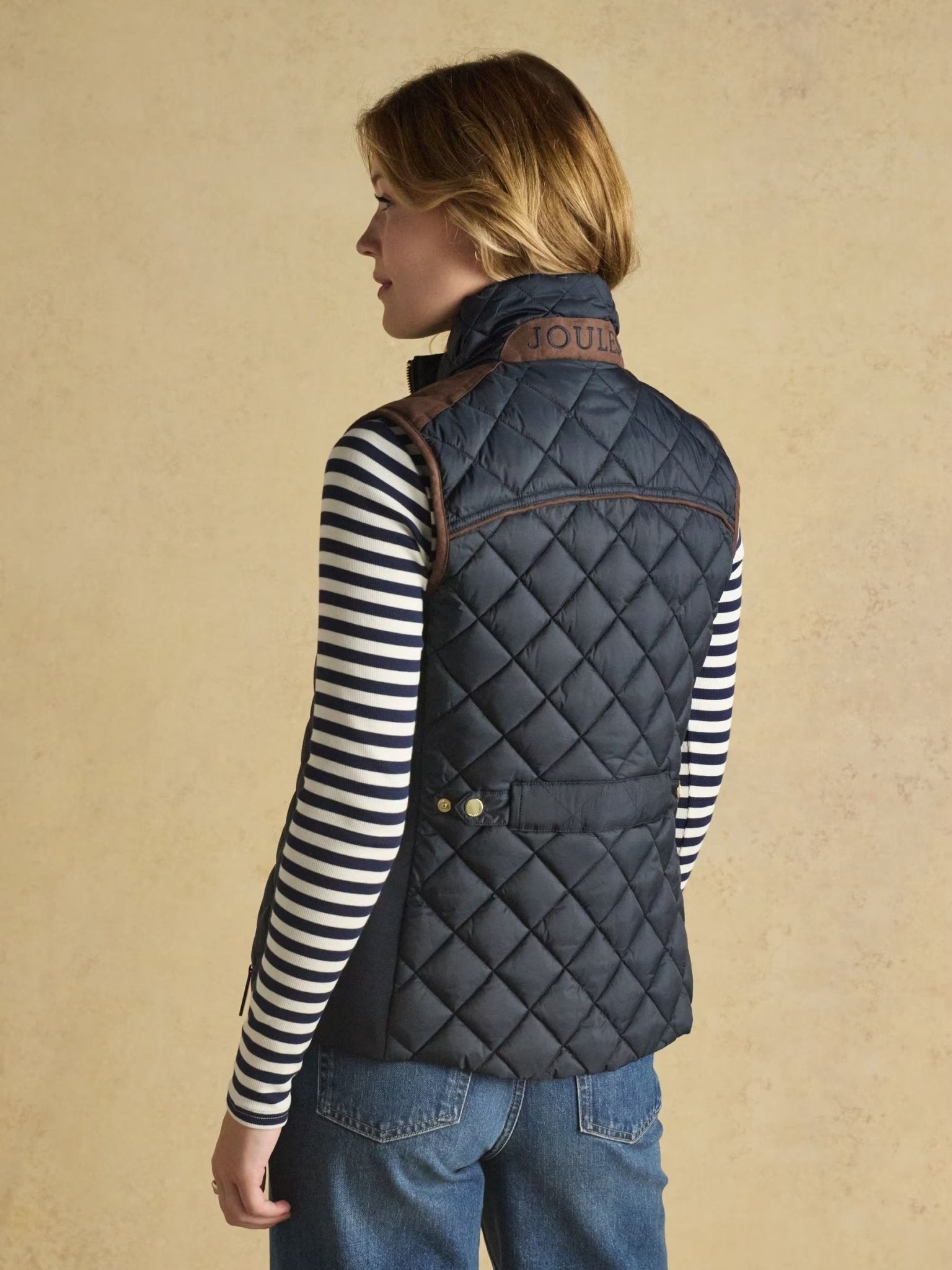 Young Ideas & Henmores -Braemar Luxe Gilet -Navy Blue -8