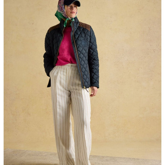 Young Ideas/Henmores - Braemar Luxe Quilted Coat - Navy - 8
