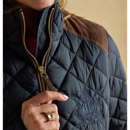 Young Ideas/Henmores - Braemar Luxe Quilted Coat - Navy - 8