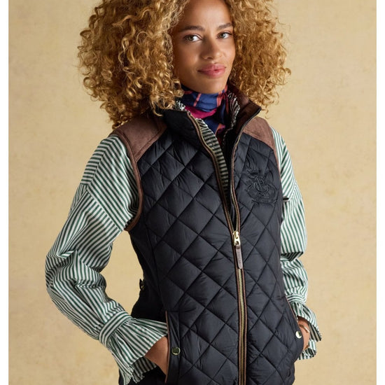 Young Ideas/Henmores - Braemar Luxe Quilted Gilet - Navy - 8