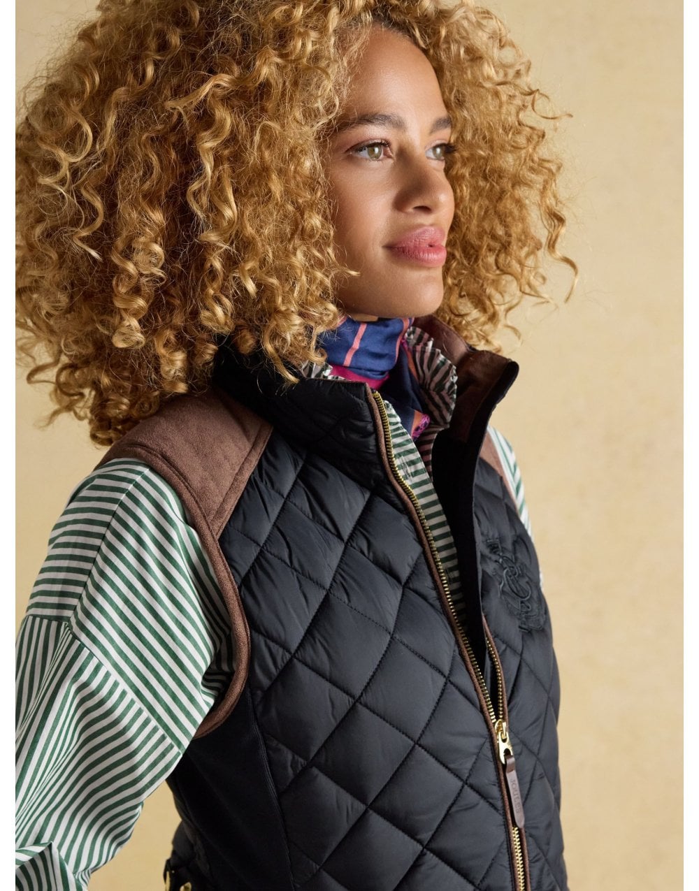 Young Ideas/Henmores - Braemar Luxe Quilted Gilet - Navy - 8