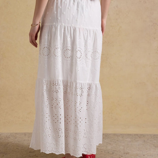 Young Ideas & Henmores - Broderie Skirt - White - 8