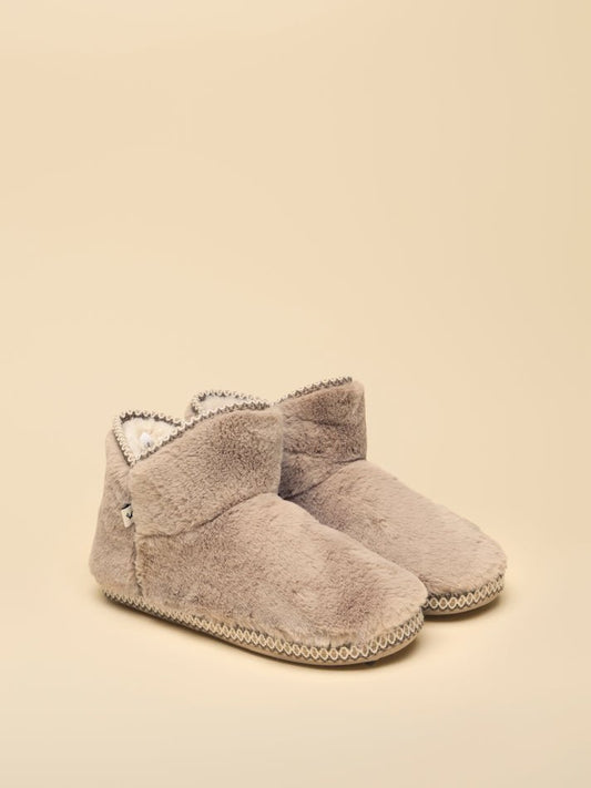 Young Ideas & Henmores -Cabin Slipper Boot -Mink Brown -L