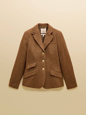 Young Ideas & Henmores -Canterly Blazer -Brown Herringbone -8