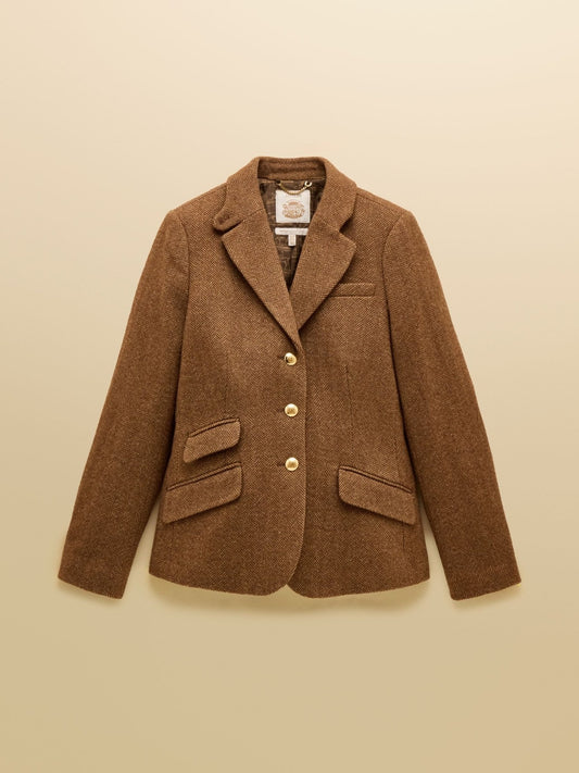 Young Ideas & Henmores -Canterly Blazer -Brown Herringbone -8