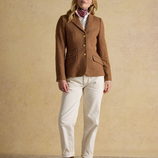 Young Ideas & Henmores -Canterly Blazer -Brown Herringbone -8