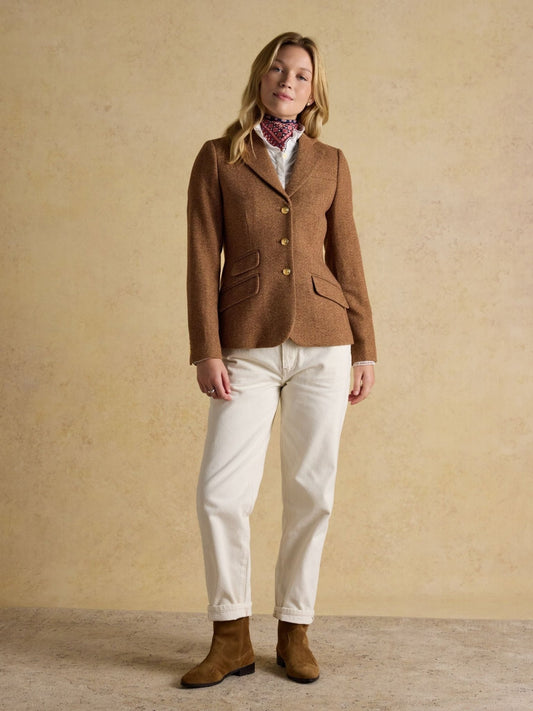 Young Ideas & Henmores -Canterly Blazer -Brown Herringbone -8