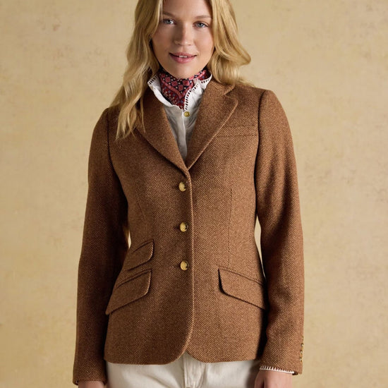 Young Ideas & Henmores -Canterly Blazer -Brown Herringbone -8
