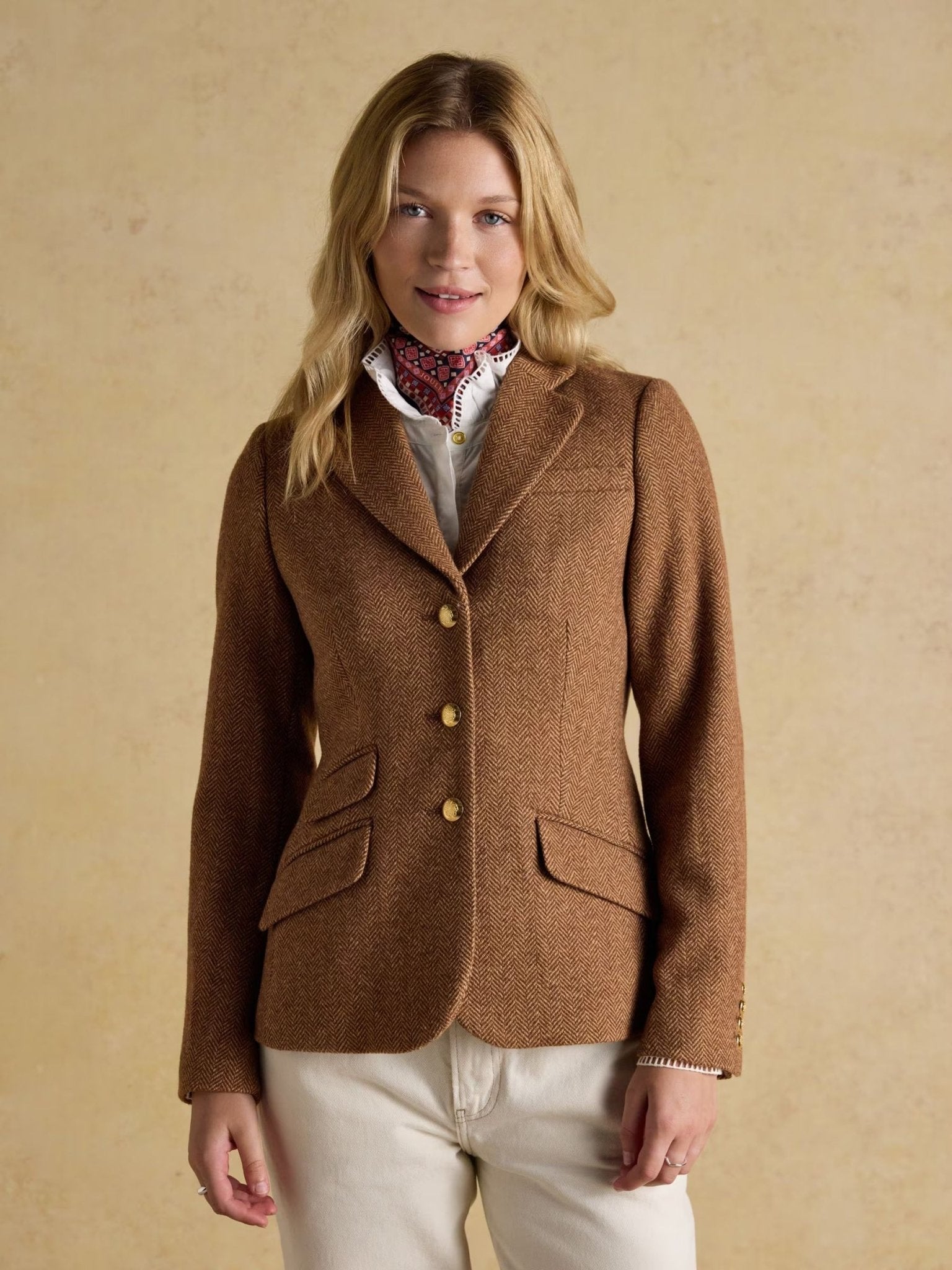 Young Ideas & Henmores -Canterly Blazer -Brown Herringbone -8