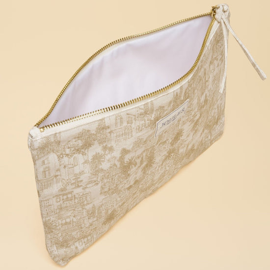 Young Ideas & Henmores - Carrywell Pouch Bag - Neutral Toile De Jouy - OS