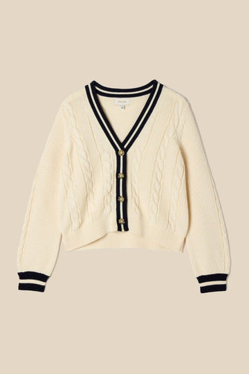 Young Ideas/Henmores - Centre Court Knitted Cardigan - ecru - S