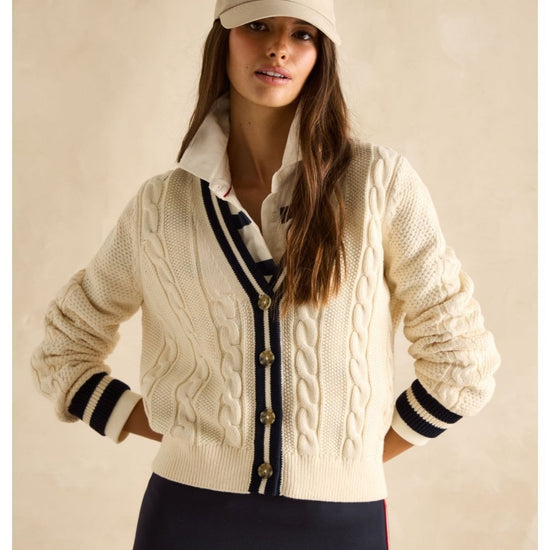 Young Ideas/Henmores - Centre Court Knitted Cardigan - ecru - S