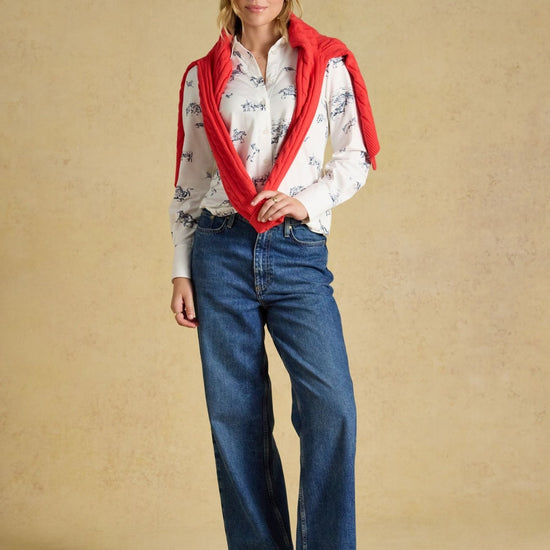 Young Ideas & Henmores -Charlotte Western Jersey Shirt -White Western -8