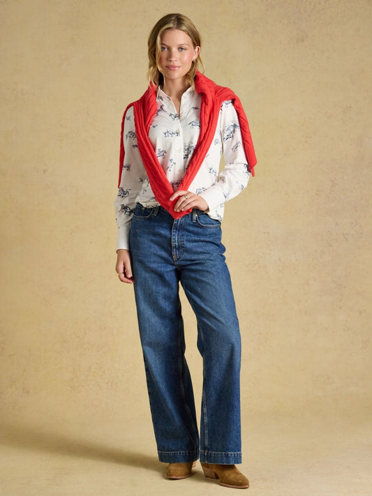Young Ideas & Henmores -Charlotte Western Jersey Shirt -White Western -8