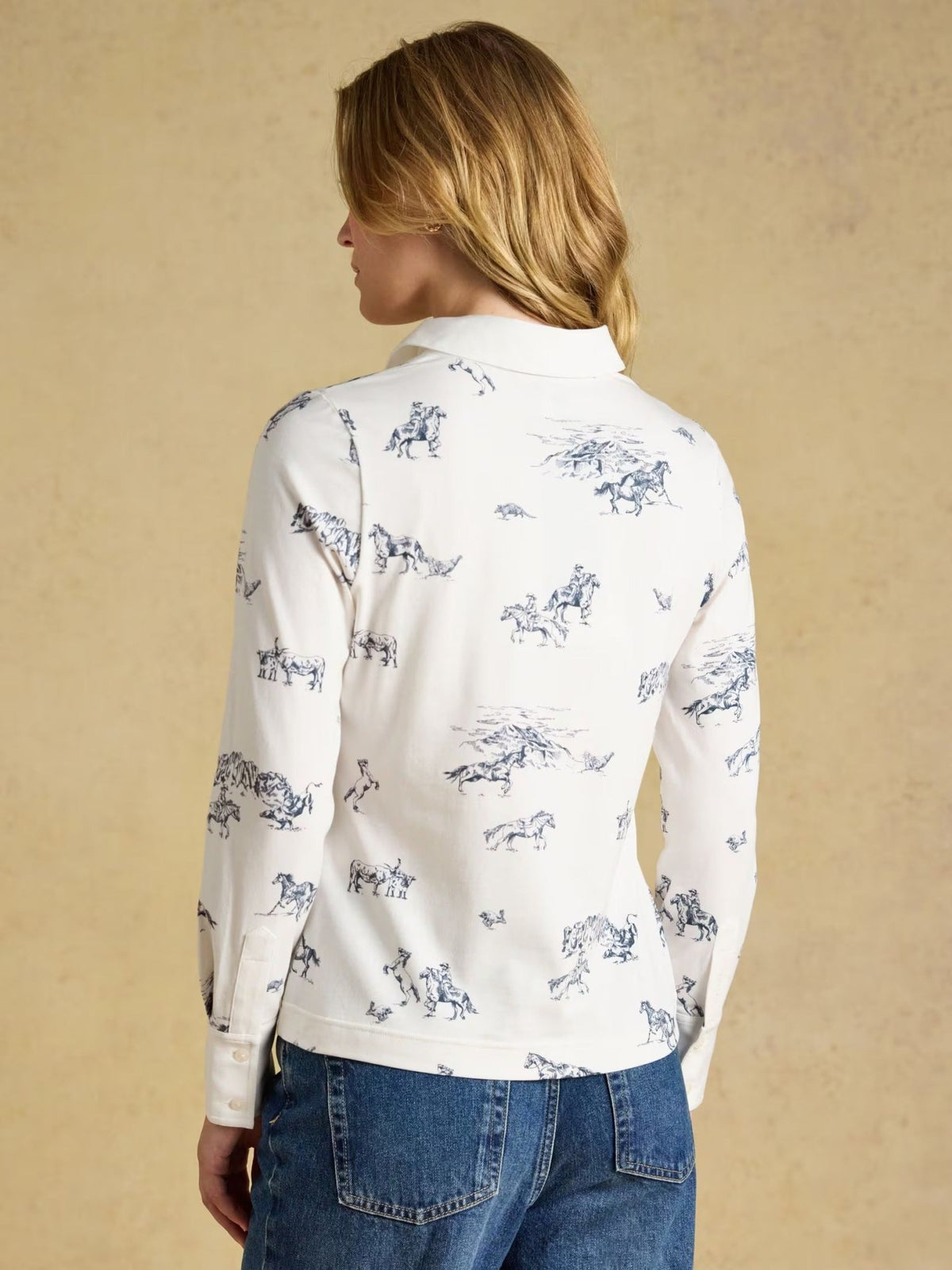 Young Ideas & Henmores -Charlotte Western Jersey Shirt -White Western -8