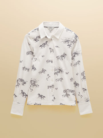 Young Ideas & Henmores -Charlotte Western Jersey Shirt -White Western -8