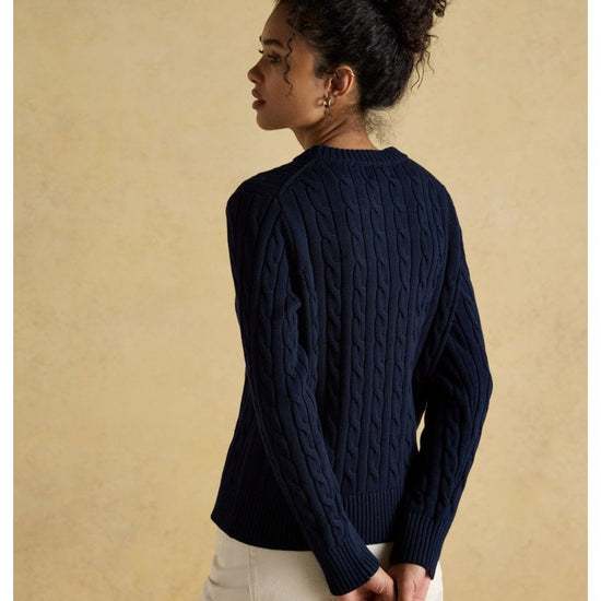 Young Ideas/Henmores - Classic Cable Jumper - Navy - XS