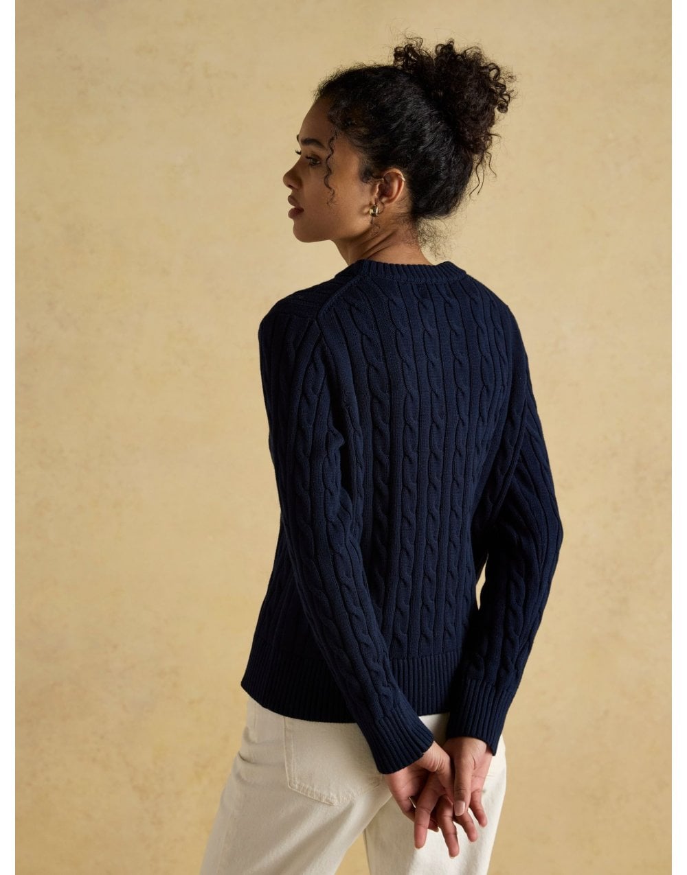 Young Ideas/Henmores - Classic Cable Jumper - Navy - XS