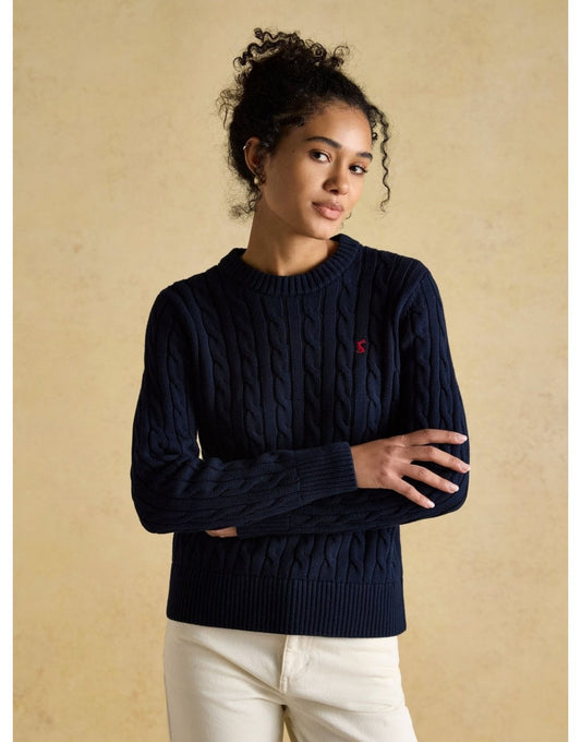 Young Ideas/Henmores - Classic Cable Jumper - Navy - XS