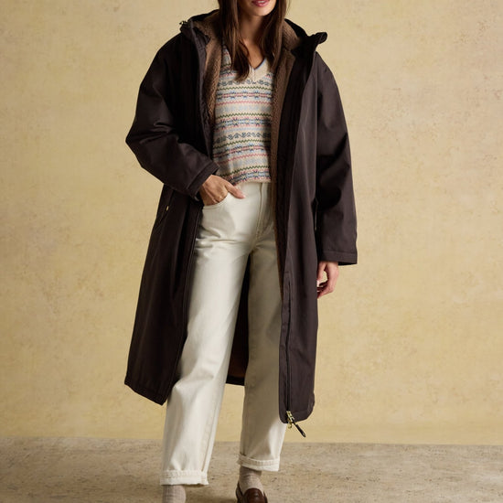 Young Ideas & Henmores -Coverall Coat -Chocolate -M/L