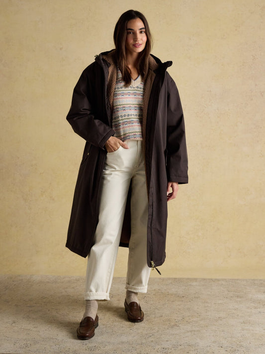 Young Ideas & Henmores -Coverall Coat -Chocolate -M/L