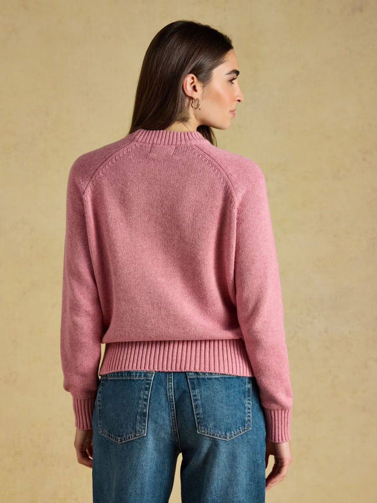 Young Ideas & Henmores -Dachshund Knit -Pink -L