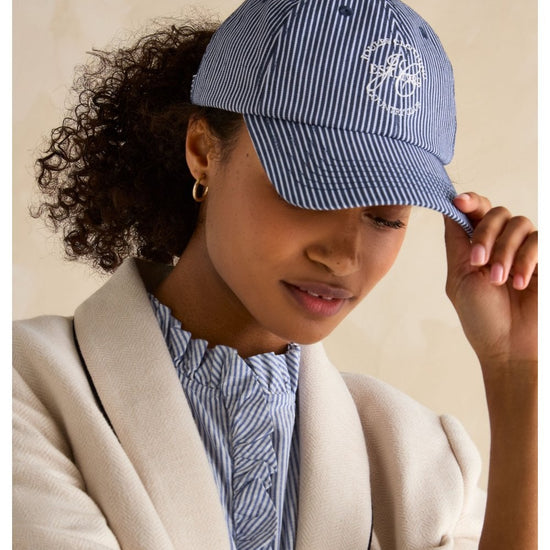 Young Ideas/Henmores - Daley Stripe Cap - Navy - OS