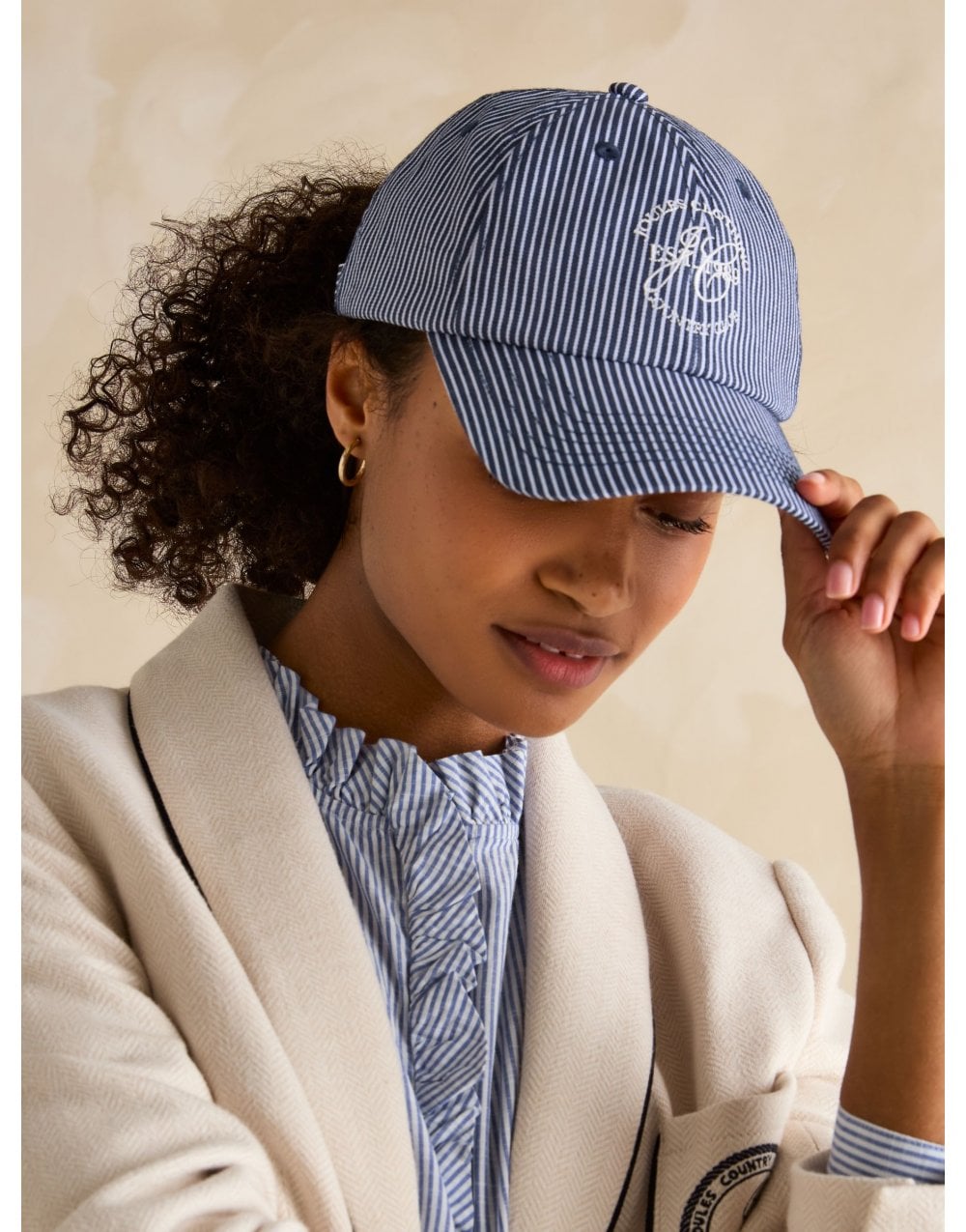 Young Ideas/Henmores - Daley Stripe Cap - Navy - OS