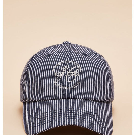 Young Ideas/Henmores - Daley Stripe Cap - Navy - OS