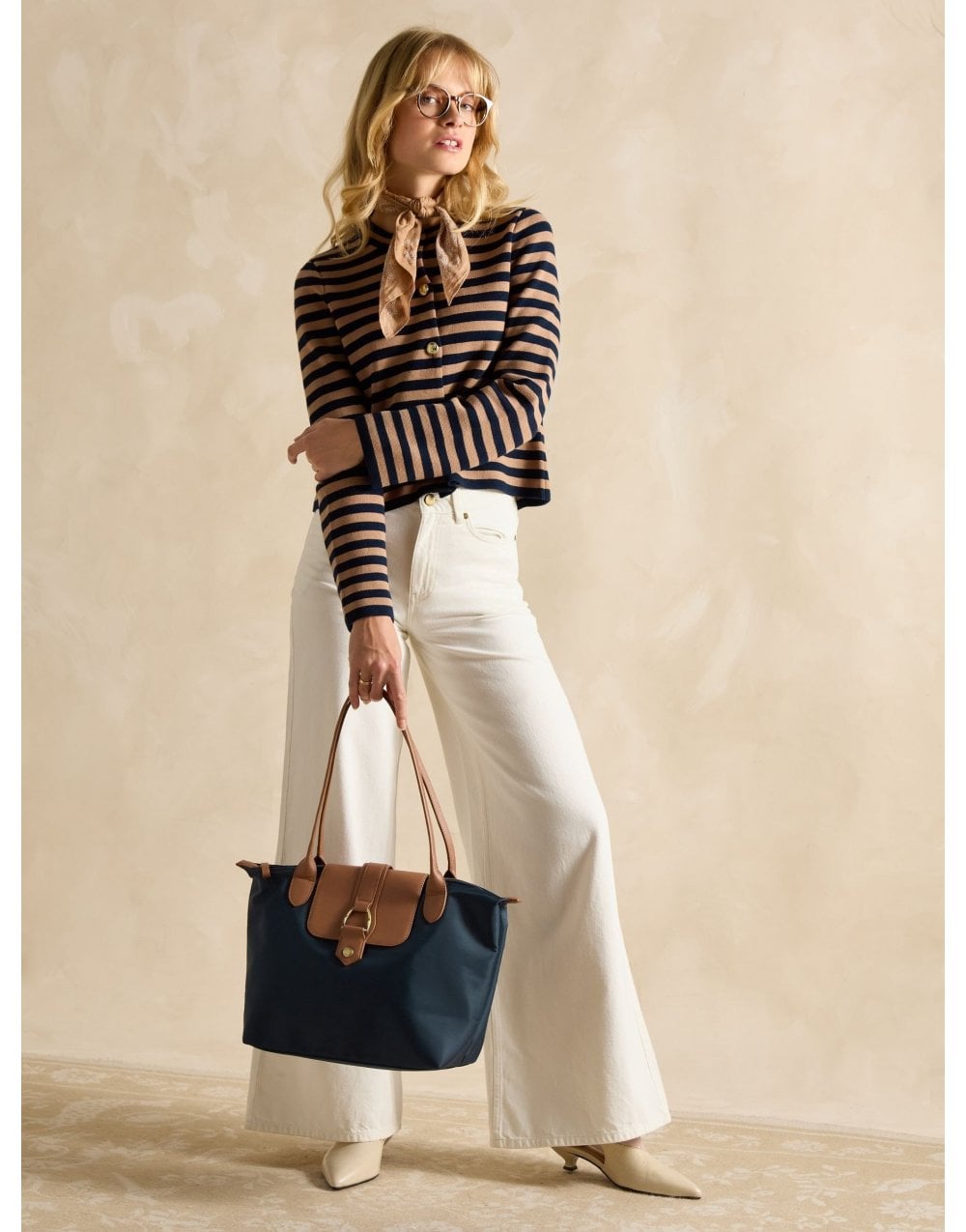 Young Ideas/Henmores - Edie Nylon Tote - Navy - OS