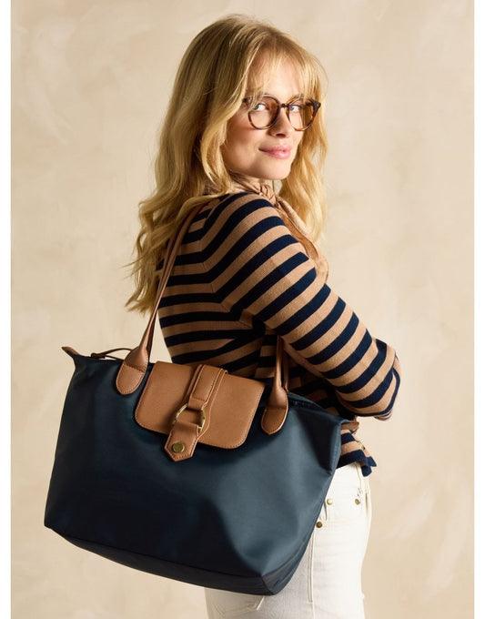Young Ideas/Henmores - Edie Nylon Tote - Navy - OS