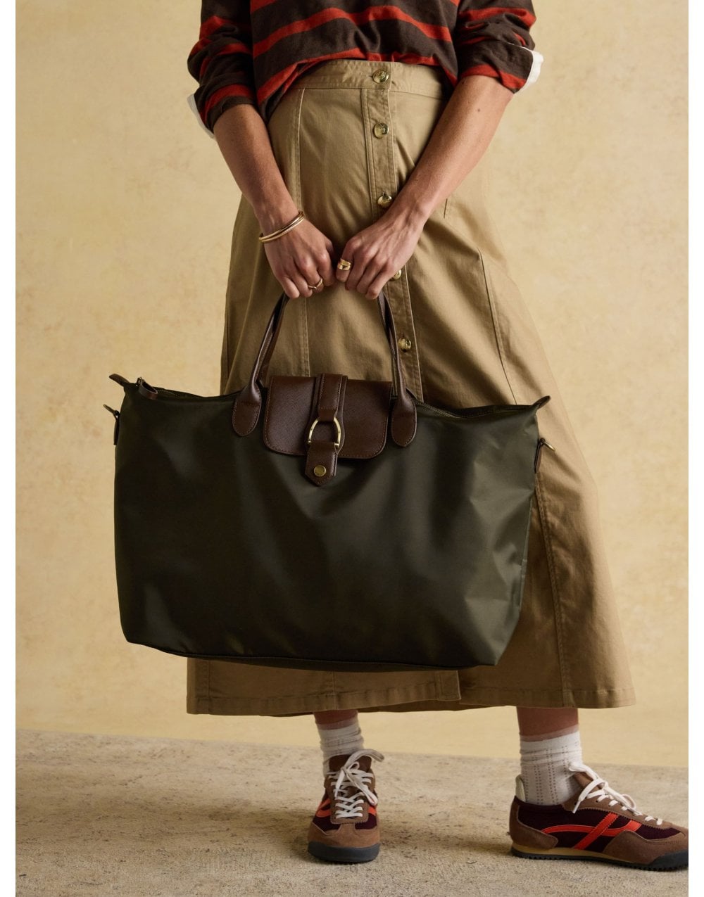 Young Ideas/Henmores - Edie Weekend Bag - Khaki Green - OS