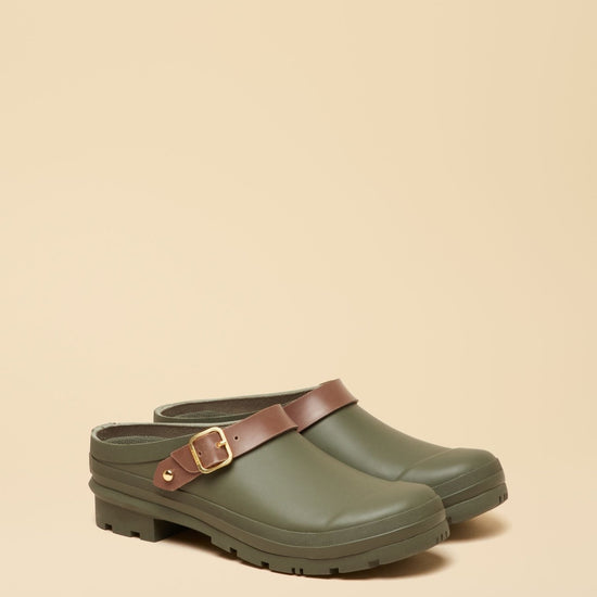Young Ideas & Henmores - Elbridge Clog Wellingtons - Khaki Green - 4