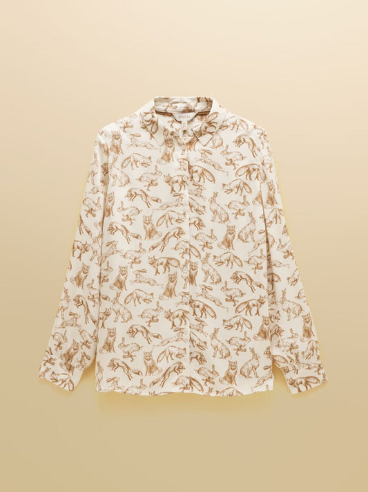 Young Ideas & Henmores -Elvina Fox & Hare Shirt -Cream -8