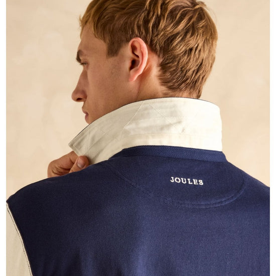 Young Ideas/Henmores - Embellished Rugby Polo - Navy/Ecru - M