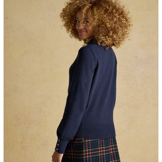 Young Ideas/Henmores - Enid Rollneck Jumper - Navy - S