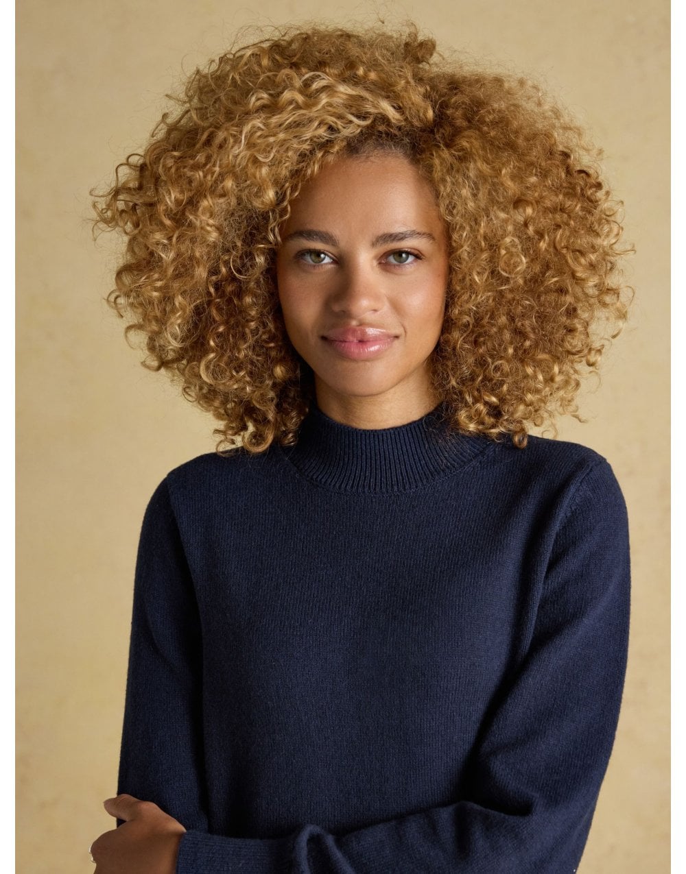 Young Ideas/Henmores - Enid Rollneck Jumper - Navy - S