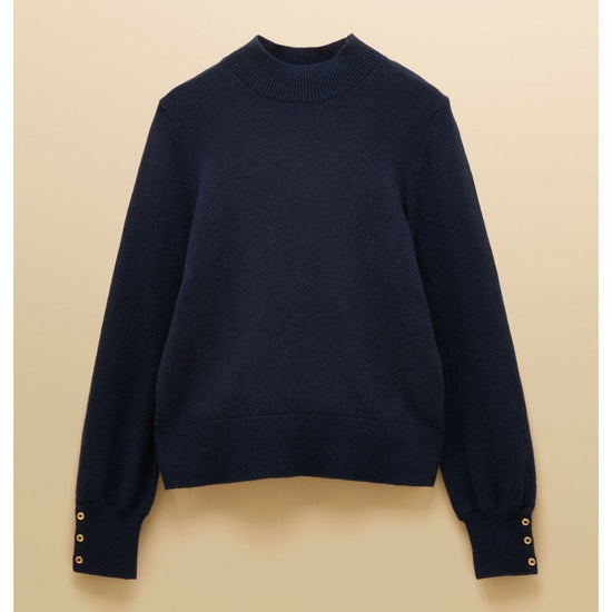 Young Ideas/Henmores - Enid Rollneck Jumper - Navy - S