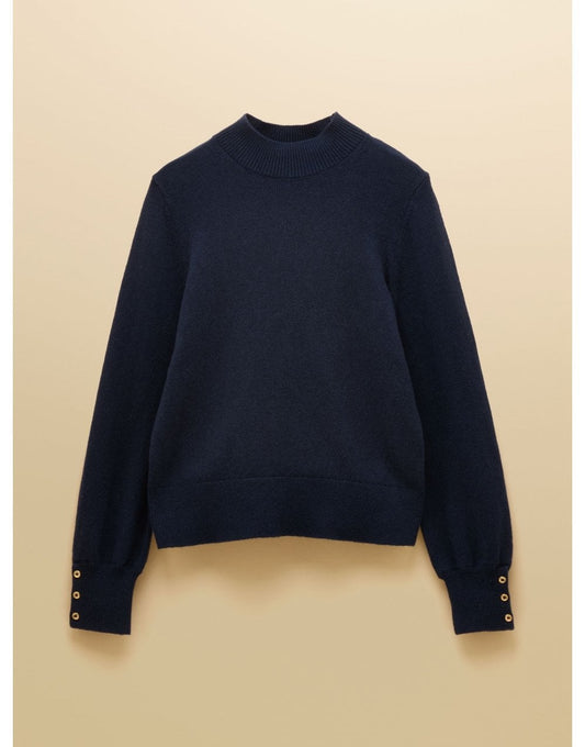 Young Ideas/Henmores - Enid Rollneck Jumper - Navy - S