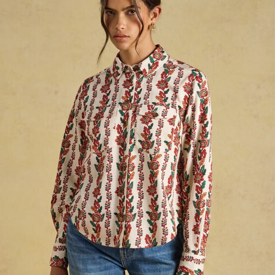 Young Ideas & Henmores -Evelyn Boxy Shirt -Cream -8