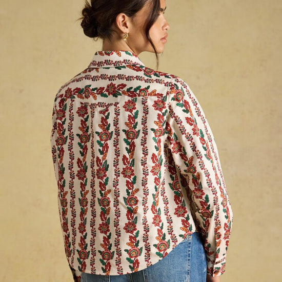 Young Ideas & Henmores -Evelyn Boxy Shirt -Cream -8