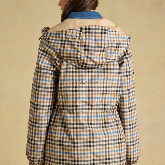Young Ideas & Henmores -Everdry Waterproof Raincoat -Tan Check -8
