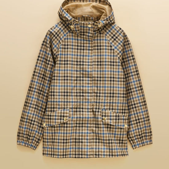 Young Ideas & Henmores -Everdry Waterproof Raincoat -Tan Check -8